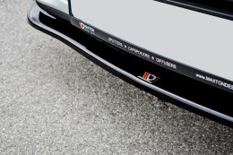 Cup Spoilerlippe Front Ansatz V.1 passend für Renault Clio Mk4 schwarz Hochglanz