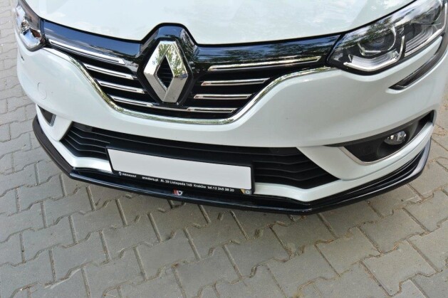 Cup Spoilerlippe Front Ansatz V.1 passend für Renault Megane Mk4 Hatchback schwarz Hochglanz