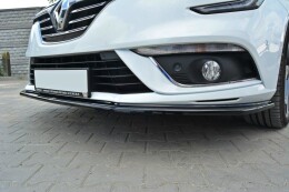Cup Spoilerlippe Front Ansatz V.1 passend für Renault Megane Mk4 Hatchback schwarz Hochglanz