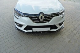 Cup Spoilerlippe Front Ansatz V.1 passend für Renault Megane Mk4 Hatchback schwarz Hochglanz