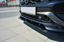 Cup Spoilerlippe Front Ansatz V.1 für Volvo V60 Polestar FL schwarz Hochglanz