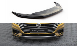 Cup Spoilerlippe Front Ansatz V.1 passend für VW Arteon R-Line schwarz Hochglanz