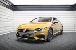 Cup Spoilerlippe Front Ansatz V.1 passend für VW Arteon R-Line schwarz Hochglanz