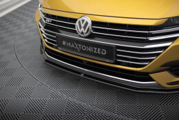 Cup Spoilerlippe Front Ansatz V.1 passend für VW Arteon R-Line schwarz Hochglanz