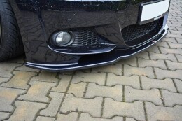 Cup Spoilerlippe Front Ansatz V.2 für BMW 3er E92 M Paket FL schwarz Hochglanz