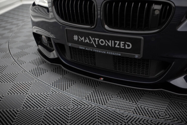 Cup Spoilerlippe Front Ansatz V.2 passend für BMW 5er F10/F11 M Paket schwarz Hochglanz