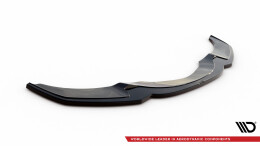 Cup Spoilerlippe Front Ansatz V.2 passend für BMW 5er F10/F11 M Paket schwarz Hochglanz