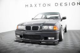 Cup Spoilerlippe Front Ansatz V.2 passend für BMW M3 / 3 M-Paket E36 Coupe schwarz Hochglanz