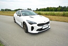 Street+ Spoilerlippe Front Ansatz V.2 passend für Kia Stinger GT / GT-Line / Standard Mk1 schwarz Hochglanz