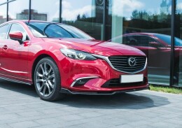 Cup Spoilerlippe Front Ansatz V.2 passend für Mazda 6 GJ (Mk3) Facelift schwarz Hochglanz