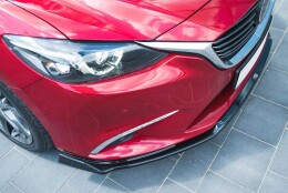 Cup Spoilerlippe Front Ansatz V.2 passend für Mazda 6 GJ (Mk3) Facelift schwarz Hochglanz