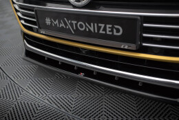 Cup Spoilerlippe Front Ansatz V.2 passend für VW Arteon R-Line schwarz Hochglanz