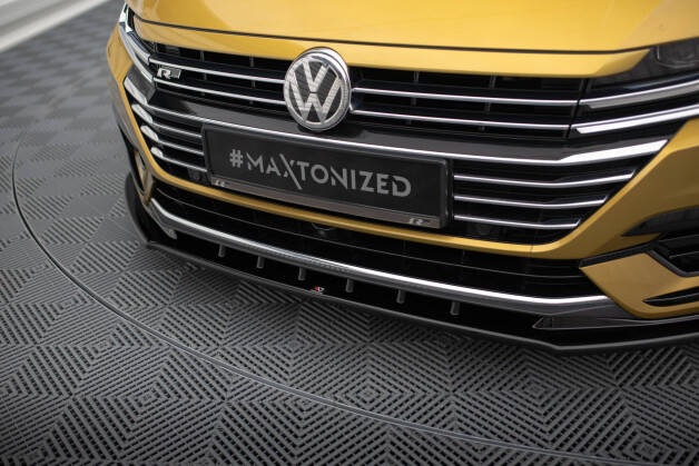 Cup Spoilerlippe Front Ansatz V.3 passend für VW Arteon R-Line schwarz Hochglanz