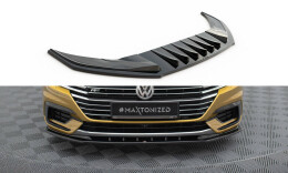 Cup Spoilerlippe Front Ansatz für v.3 Volkswagen Arteon R-Line schwarz Hochglanz