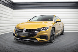 Cup Spoilerlippe Front Ansatz V.3 für VW Arteon R-Line Limousine / Shooting Brake Mk1 schwarz Hochglanz