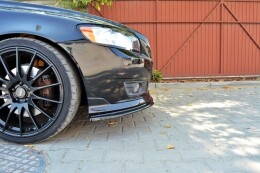 Cup Spoilerlippe Front Ansatz für v.1 VOLVO V50F R-DESIGN schwarz Hochglanz
