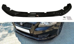 Cup Spoilerlippe Front Ansatz V.1 passend für VOLVO V50F R-DESIGN schwarz Hochglanz