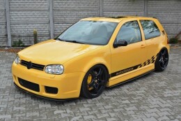 Cup Spoilerlippe Front Ansatz passend für VW GOLF 4 R32 schwarz Hochglanz