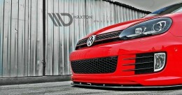 Cup Spoilerlippe Front Ansatz passend für VER.2 VW GOLF 6 (passend für GOLF GTI 35TH) schwarz Hochglanz