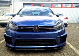 Street+ Spoilerlippe Front Ansatz passend für VW Golf 6 (für R400 Stoßstange) schwarz Hochglanz