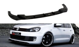 Cup Spoilerlippe Front Ansatz passend für VW GOLF 6 GTI schwarz Hochglanz