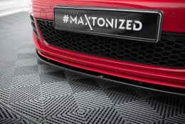Cup Spoilerlippe Front Ansatz passend für VER.2 VW GOLF 6 GTI schwarz Hochglanz
