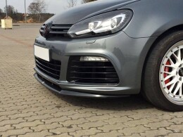 Cup Spoilerlippe Front Ansatz für VW GOLF 6 schwarz...