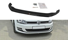 Cup Spoilerlippe Front Ansatz für VW Golf Mk7 schwarz Hochglanz