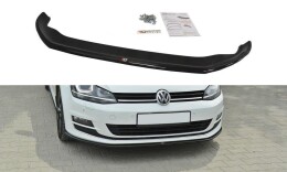 Cup Spoilerlippe Front Ansatz für VW GOLF 7 schwarz matt