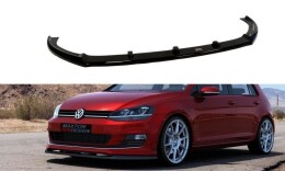 Cup Spoilerlippe Front Ansatz passend für VW GOLF 7 passend für Sport Paket schwarz Hochglanz