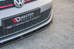 Cup Spoilerlippe Front Ansatz V.1 für VW Golf 7 GTI  schwarz Hochglanz