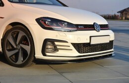 Cup Spoilerlippe Front Ansatz für VW GOLF 7 GTI FACELIFT V.1 schwarz Hochglanz