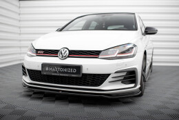Street+ Spoilerlippe Front Ansatz V.2 passend für VW Golf GTI Mk7 GTI FL schwarz Hochglanz