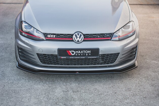 Cup Spoilerlippe Front Ansatz V.2 für VW Golf 7 GTI  Carbon Look