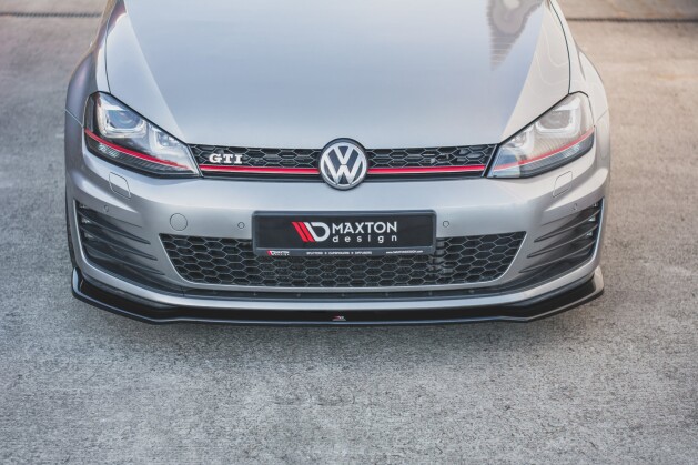 Cup Spoilerlippe Front Ansatz V.2 passend für VW Golf 7 GTI schwarz Hochglanz