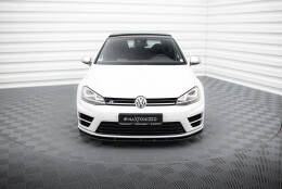 Cup Spoilerlippe Front Ansatz V.1 passend für VW Golf 7 R / R-Line schwarz Hochglanz