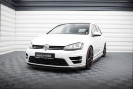 Cup Spoilerlippe Front Ansatz VW GOLF 7 R schwarz Hochglanz
