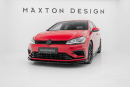 Cup Spoilerlippe Front Ansatz V.1 passend für VW Golf R / R-Line Mk7 Facelift schwarz Hochglanz