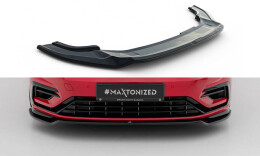 Cup Spoilerlippe Front Ansatz V.3 passend für VW Golf R / R-Line Mk7 Facelift schwarz Hochglanz