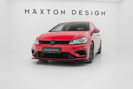 Cup Spoilerlippe Front Ansatz V.3 passend für VW Golf R / R-Line Mk7 Facelift schwarz Hochglanz