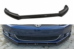 Cup Spoilerlippe Front Ansatz V.1 passend für VW Jetta 6 schwarz Hochglanz
