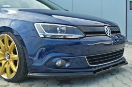 Cup Spoilerlippe Front Ansatz V.1 passend für VW Jetta 6 schwarz Hochglanz