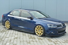 Cup Spoilerlippe Front Ansatz V.1 passend für VW Jetta 6 schwarz Hochglanz