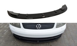 Cup Spoilerlippe Front Ansatz für VW PASSAT B5 schwarz Hochglanz