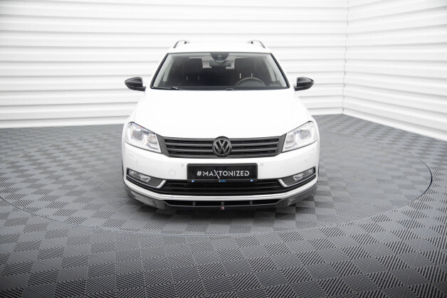 Cup Spoilerlippe Front Ansatz V.1 passend für VW Passat B7 schwarz Hochglanz