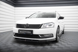 Cup Spoilerlippe Front Ansatz V.1 passend für VW Passat B7 schwarz Hochglanz