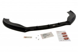 Cup Spoilerlippe Front Ansatz V.1 passend für VW PASSAT CC vor Facelift, STANDARD STOßSTANGE schwarz Hochglanz