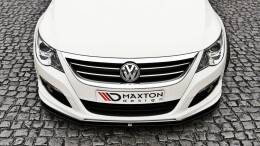 Cup Spoilerlippe Front Ansatz passend für VW Passat CC R36 RLINE (vor Facelift) schwarz Hochglanz