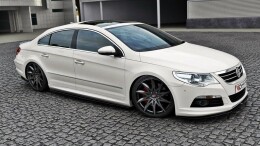Cup Spoilerlippe Front Ansatz passend für VW Passat CC R36 RLINE (vor Facelift) schwarz Hochglanz