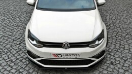 Cup Spoilerlippe Front Ansatz V.2 für VW Polo GTI Mk5 FL schwarz Hochglanz